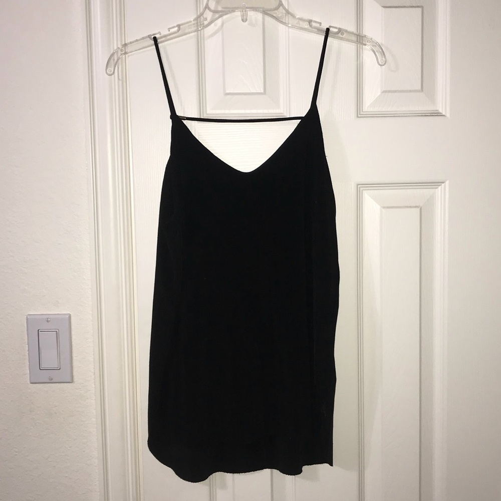 Black tank top